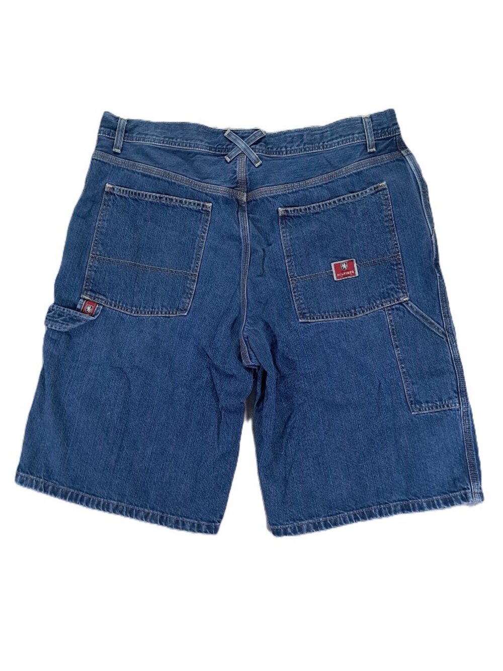 Vintage Tommy Hilfiger Carpenter Short Men 40x13, Tag 38 Blue Denim Jorts Y2K